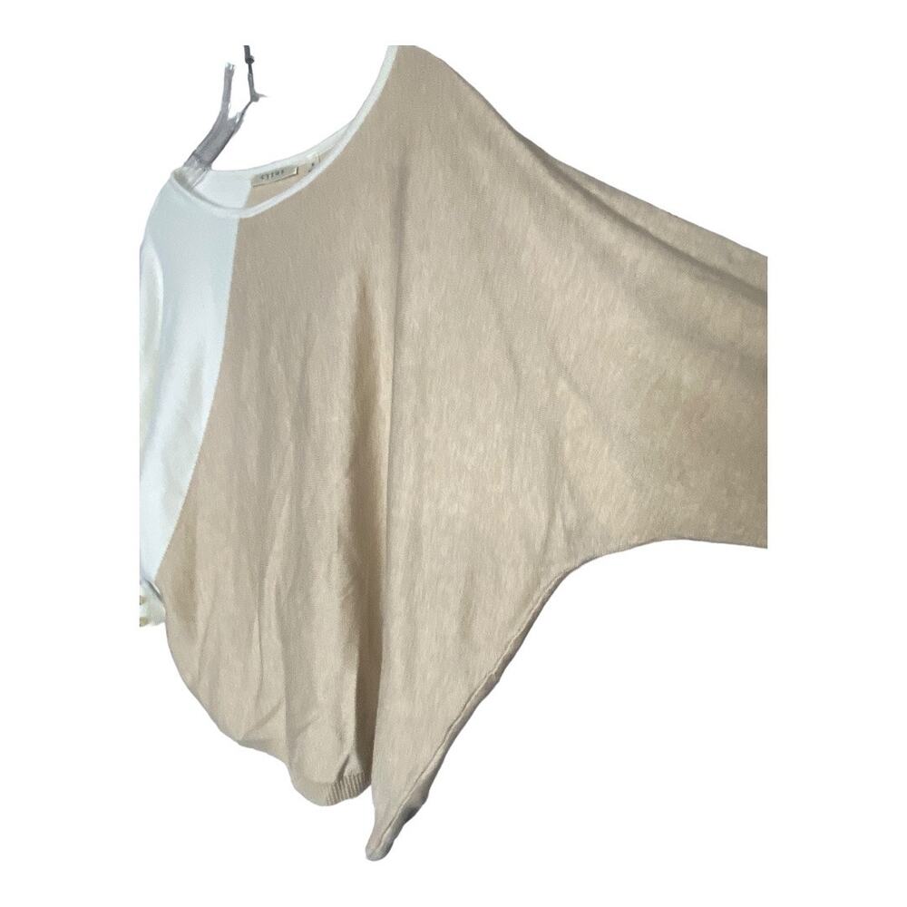 Cyrus Knits Women's Size Medium Bone Cream Oat Tan Long Sleeve Blouse NWT - Picture 2 of 6